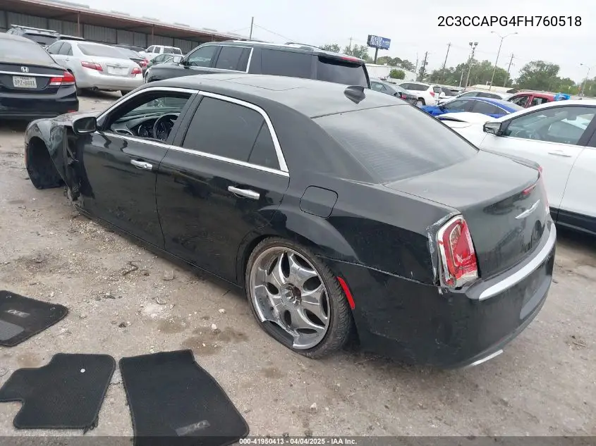 2015 Chrysler 300C Platinum VIN: 2C3CCAPG4FH760518 Lot: 41950413