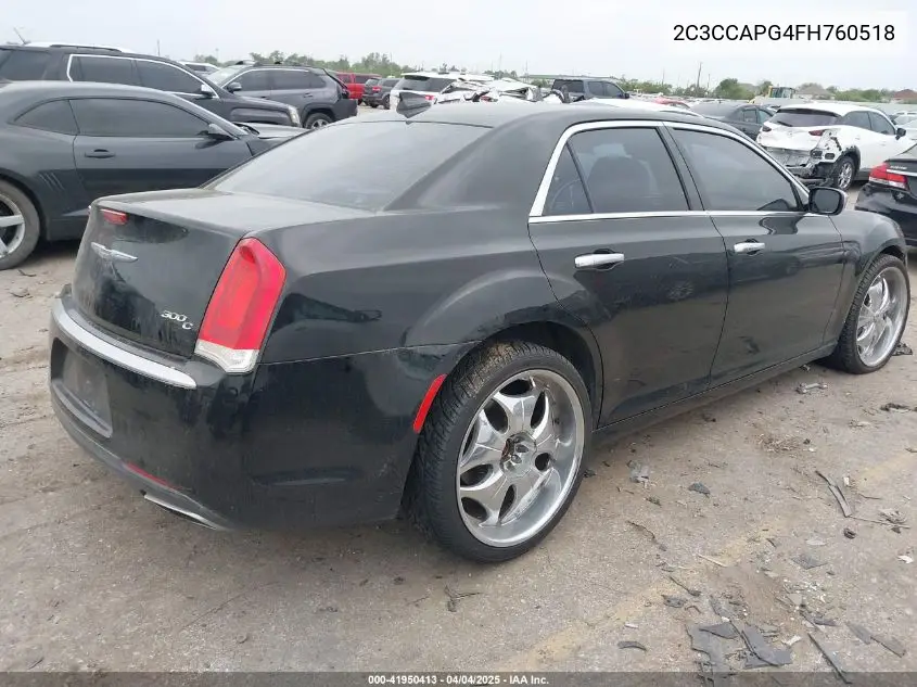 2015 Chrysler 300C Platinum VIN: 2C3CCAPG4FH760518 Lot: 41950413