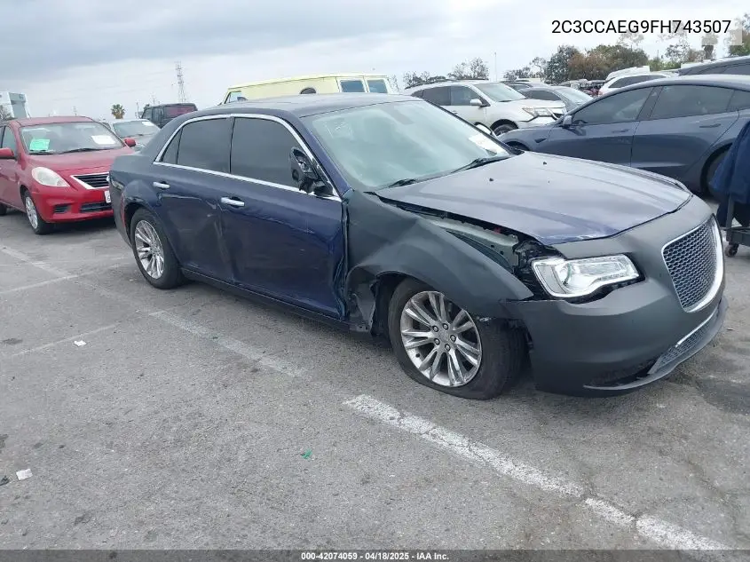 2015 Chrysler 300C VIN: 2C3CCAEG9FH743507 Lot: 42074059