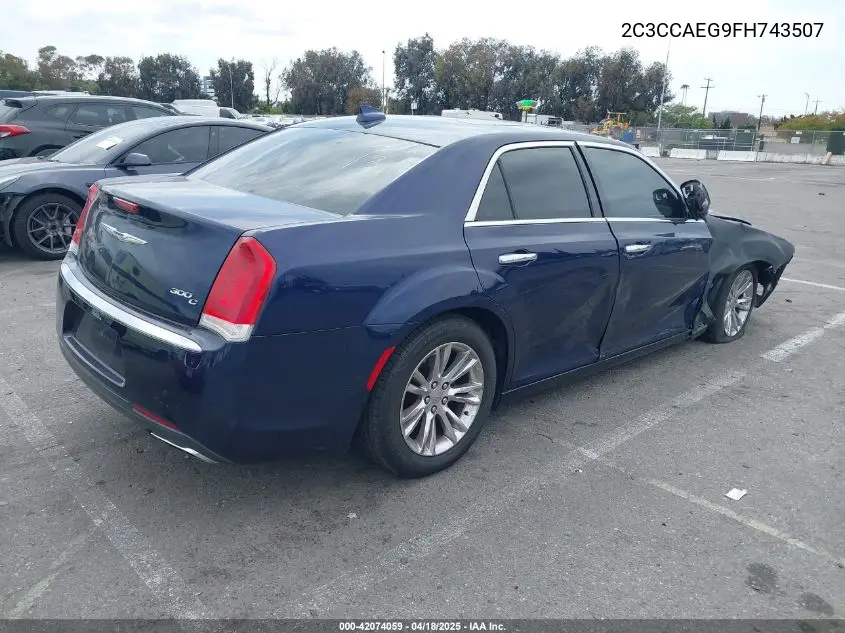 2015 Chrysler 300C VIN: 2C3CCAEG9FH743507 Lot: 42074059