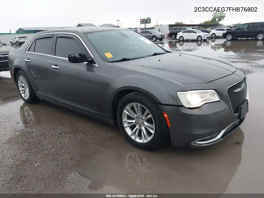 2015 Chrysler 300C VIN: 2C3CCAEG7FH876802 Lot: 42169003