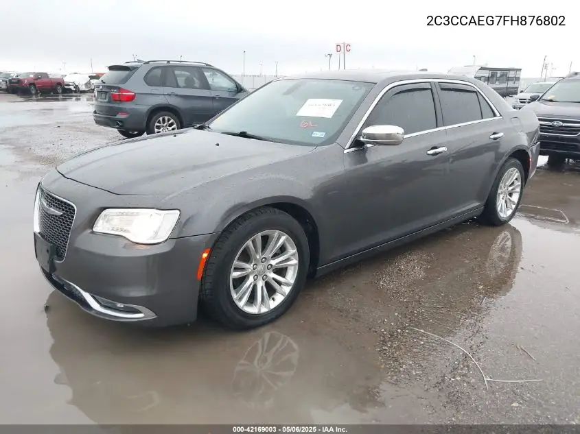 2015 Chrysler 300C VIN: 2C3CCAEG7FH876802 Lot: 42169003