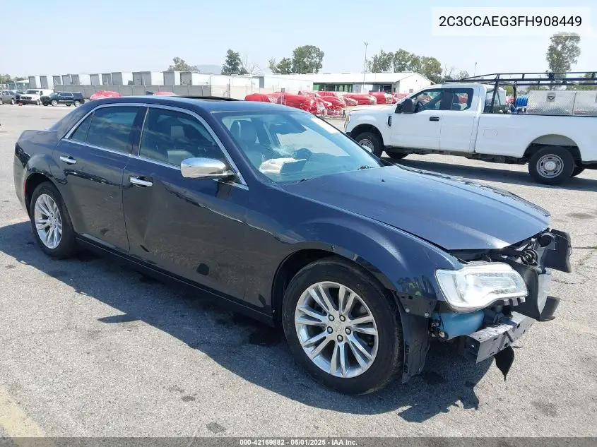 2015 Chrysler 300C VIN: 2C3CCAEG3FH908449 Lot: 42169882