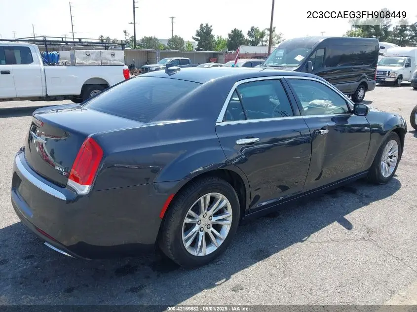 2015 Chrysler 300C VIN: 2C3CCAEG3FH908449 Lot: 42169882