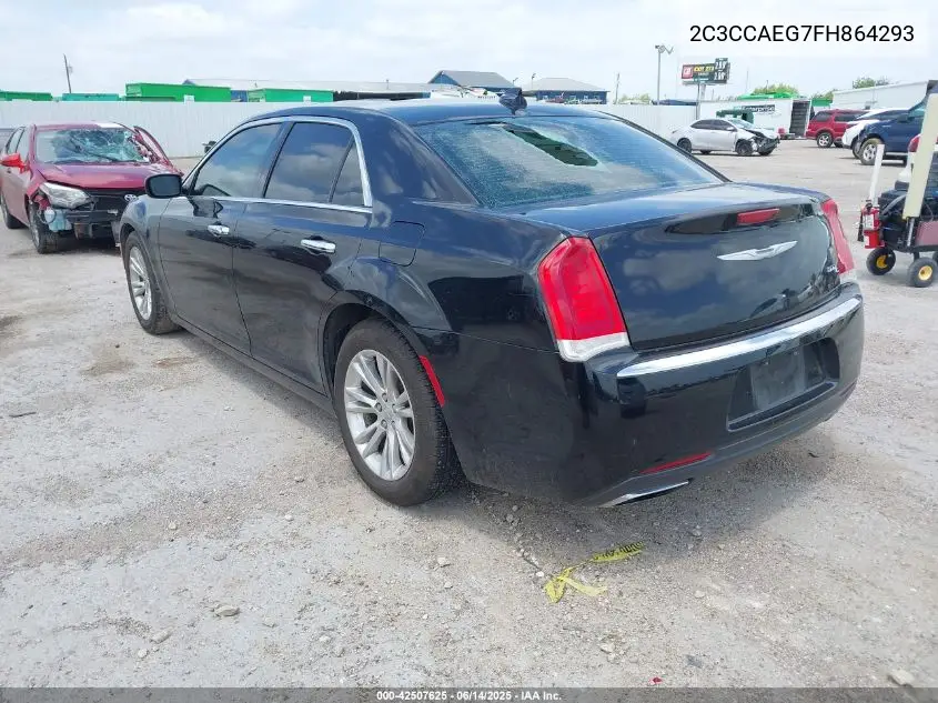 2015 Chrysler 300C VIN: 2C3CCAEG7FH864293 Lot: 42507625