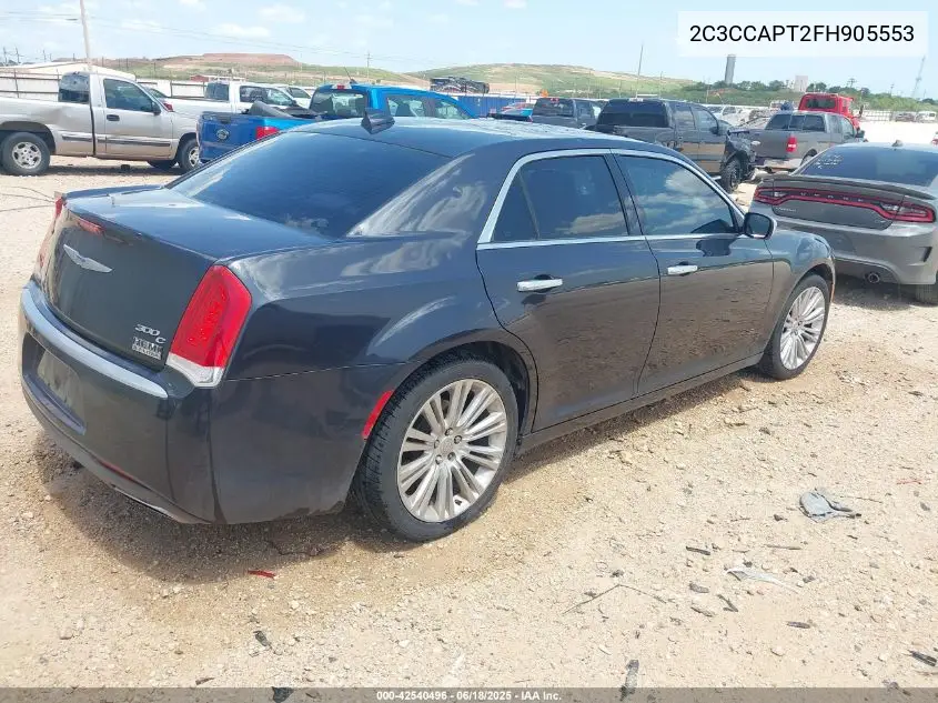 2015 Chrysler 300C Platinum VIN: 2C3CCAPT2FH905553 Lot: 42540496