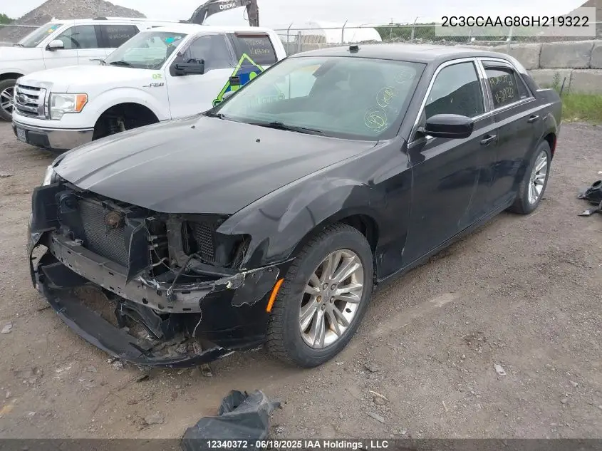 2016 Chrysler 300C VIN: 2C3CCAAG8GH219322 Lot: 12340372