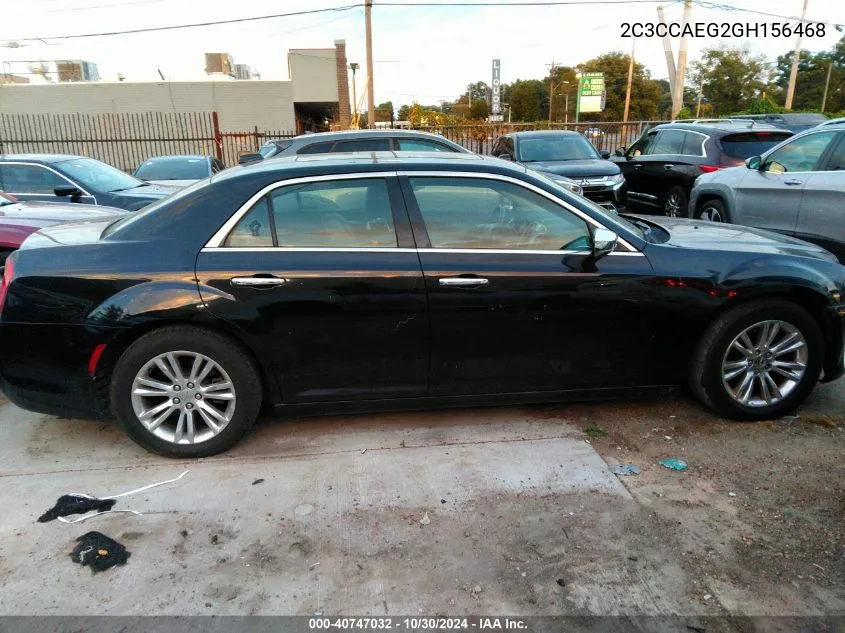 2016 Chrysler 300 Limited VIN: 2C3CCAEG2GH156468 Lot: 40747032