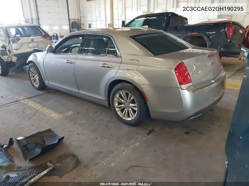 2016 Chrysler 300C VIN: 2C3CCAEG2GH190295 Lot: 41916884