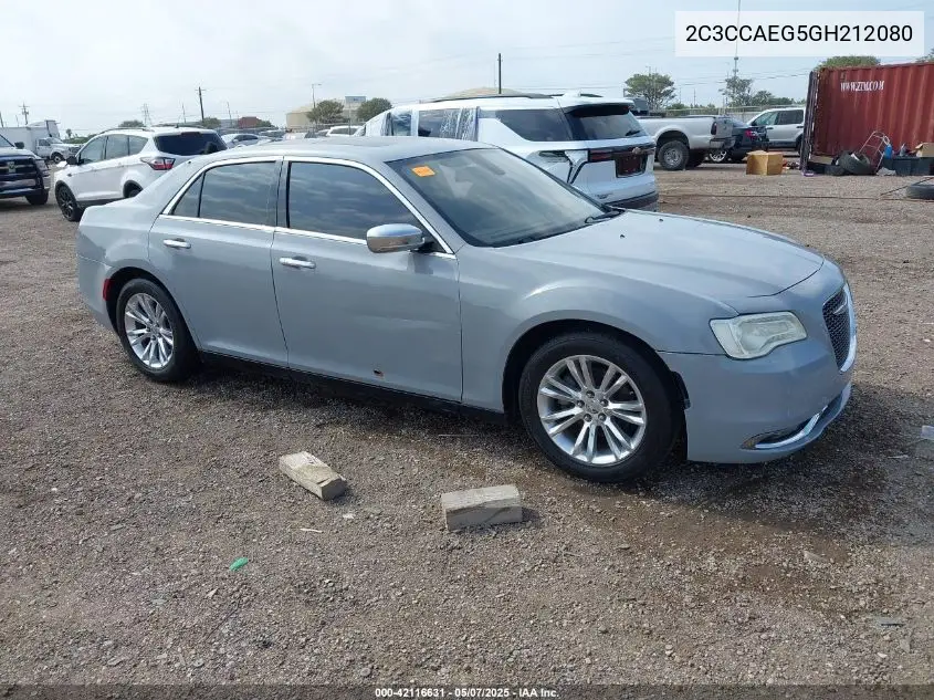 2016 Chrysler 300C VIN: 2C3CCAEG5GH212080 Lot: 42116631