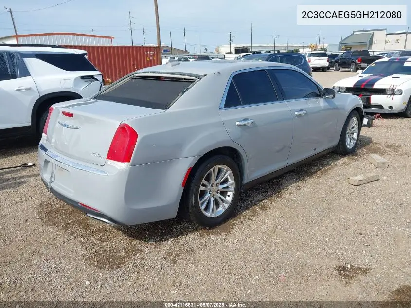 2016 Chrysler 300C VIN: 2C3CCAEG5GH212080 Lot: 42116631