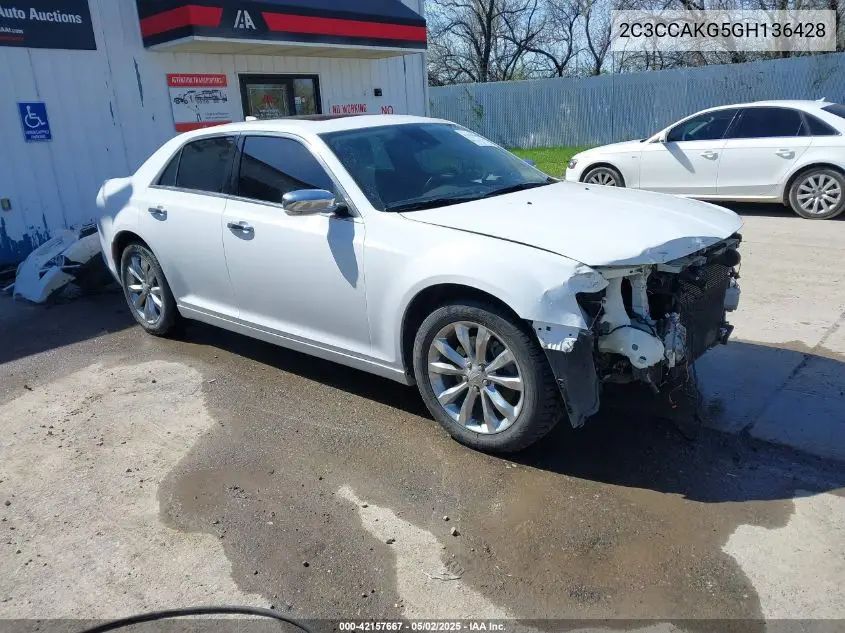 2016 Chrysler 300C Awd VIN: 2C3CCAKG5GH136428 Lot: 42157667