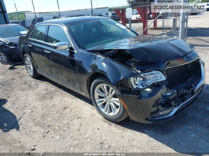 2016 Chrysler 300C VIN: 2C3CCAEG0GH167422 Lot: 42162970