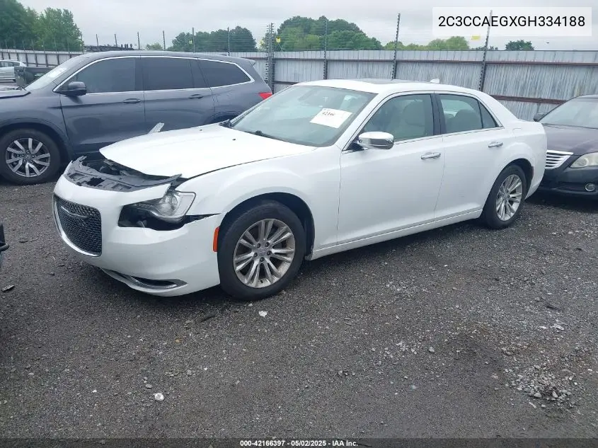 2016 Chrysler 300C VIN: 2C3CCAEGXGH334188 Lot: 42166397