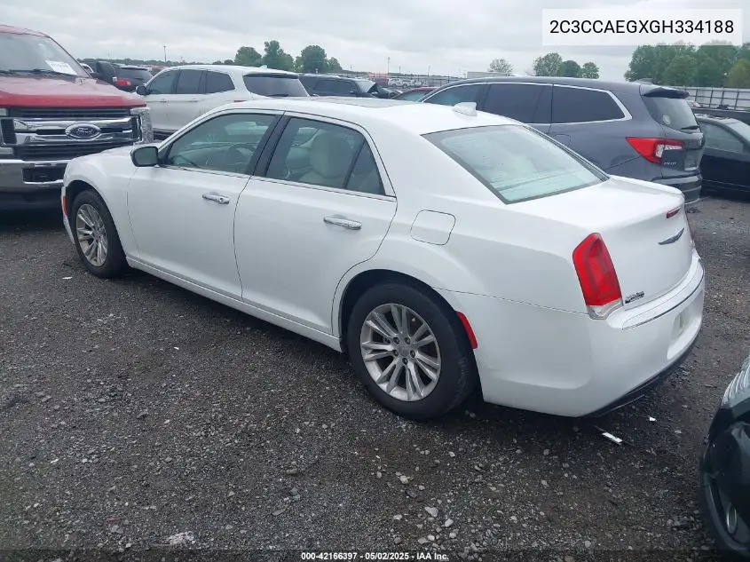 2016 Chrysler 300C VIN: 2C3CCAEGXGH334188 Lot: 42166397