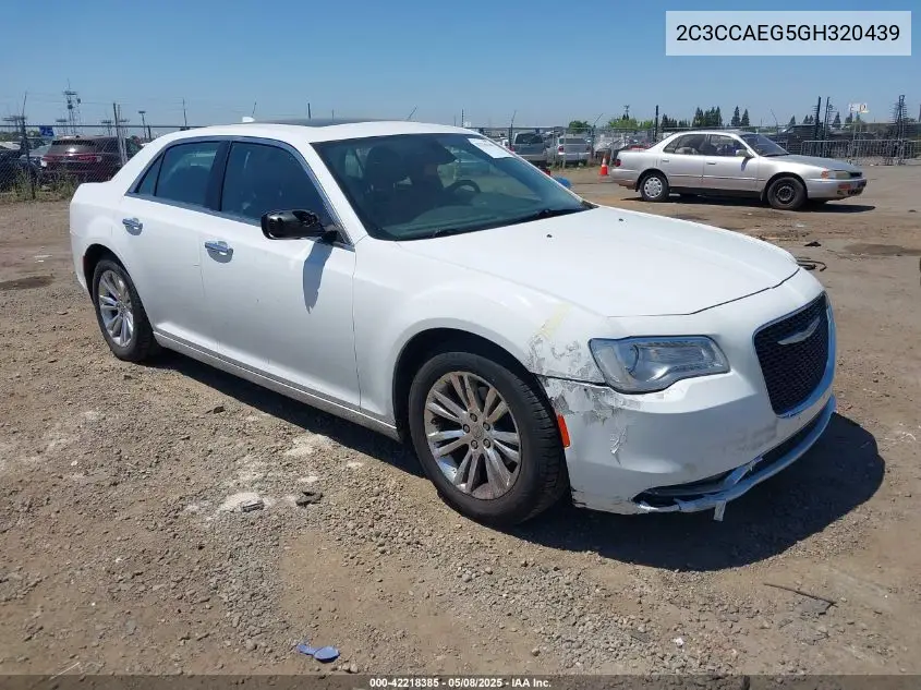 2016 Chrysler 300C VIN: 2C3CCAEG5GH320439 Lot: 42218385