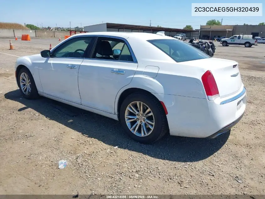 2016 Chrysler 300C VIN: 2C3CCAEG5GH320439 Lot: 42218385