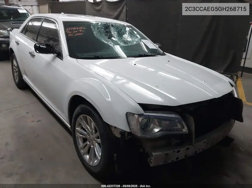 2016 Chrysler 300C VIN: 2C3CCAEG5GH268715 Lot: 42237326