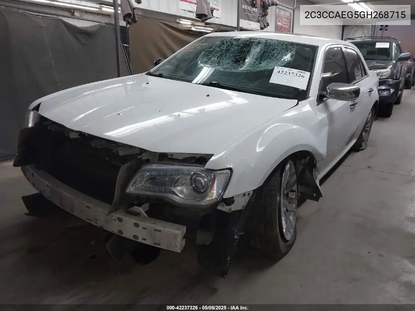 2016 Chrysler 300C VIN: 2C3CCAEG5GH268715 Lot: 42237326