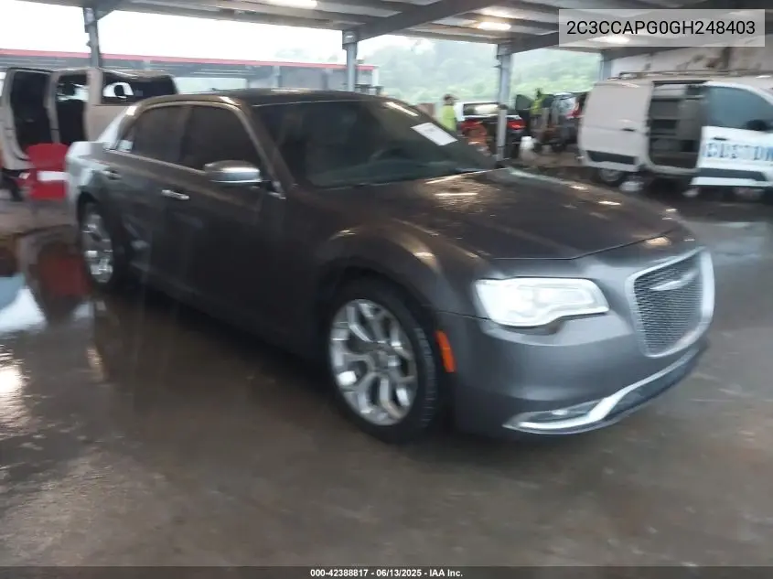 2016 Chrysler 300C Platinum VIN: 2C3CCAPG0GH248403 Lot: 42388817
