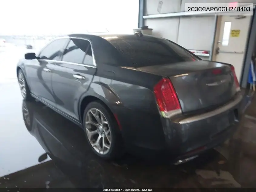 2016 Chrysler 300C Platinum VIN: 2C3CCAPG0GH248403 Lot: 42388817