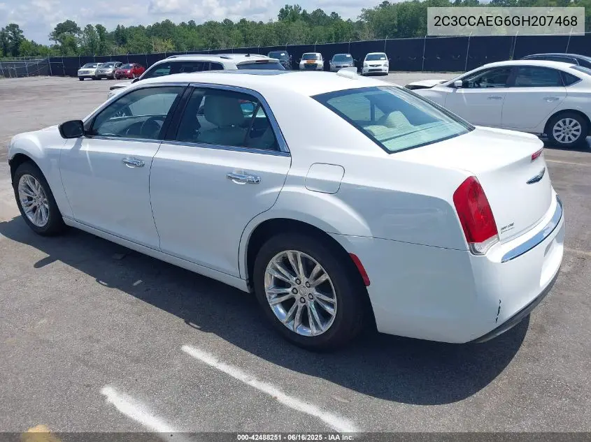 2016 Chrysler 300C VIN: 2C3CCAEG6GH207468 Lot: 42488251