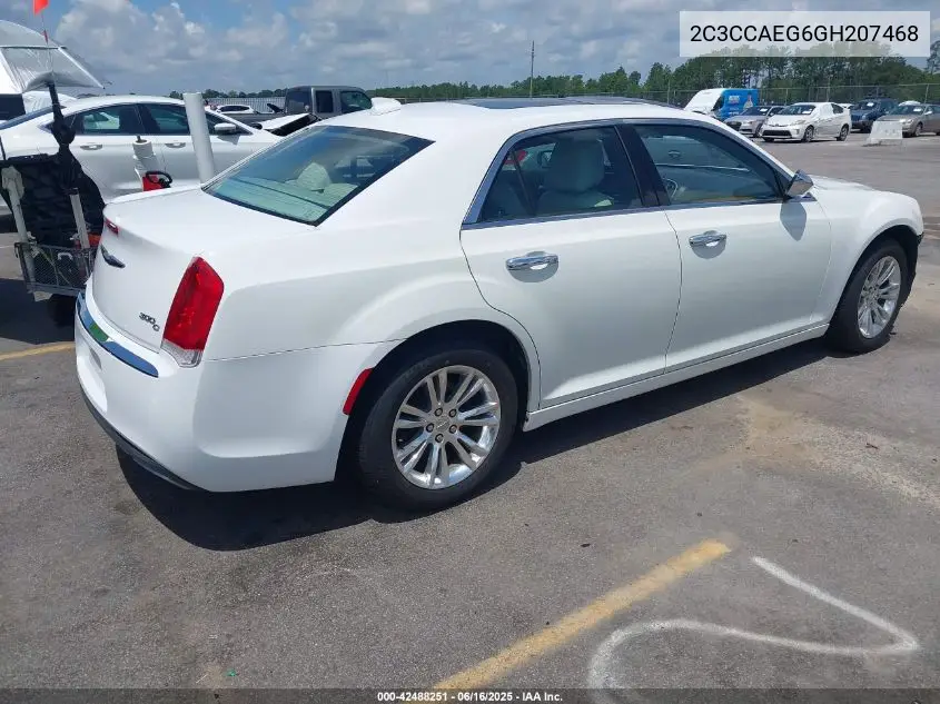 2016 Chrysler 300C VIN: 2C3CCAEG6GH207468 Lot: 42488251