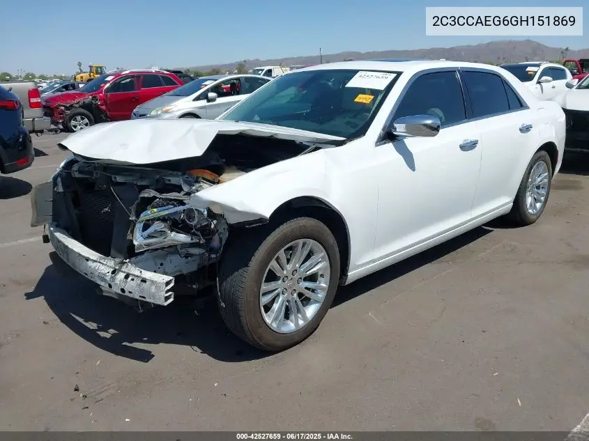 2016 Chrysler 300C VIN: 2C3CCAEG6GH151869 Lot: 42527659