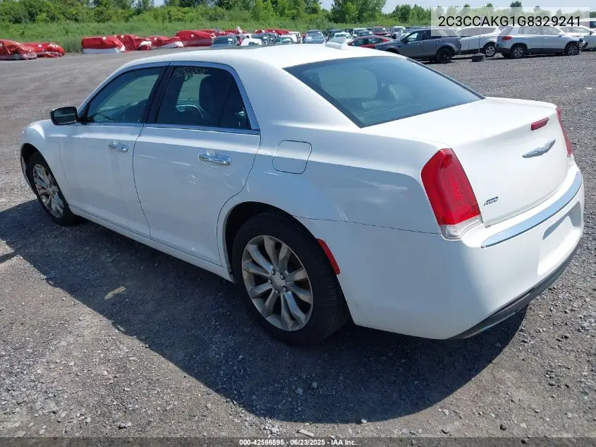2016 Chrysler 300C Awd VIN: 2C3CCAKG1G8329241 Lot: 42566595