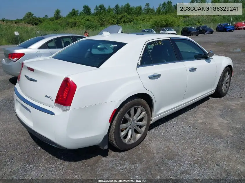 2016 Chrysler 300C Awd VIN: 2C3CCAKG1G8329241 Lot: 42566595