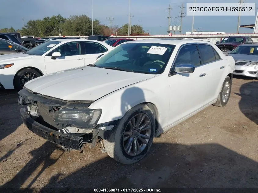 2017 Chrysler 300C VIN: 2C3CCAEG7HH596512 Lot: 41360871