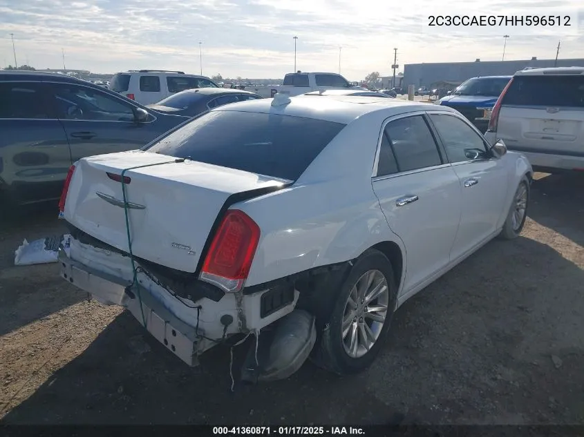 2017 Chrysler 300C VIN: 2C3CCAEG7HH596512 Lot: 41360871