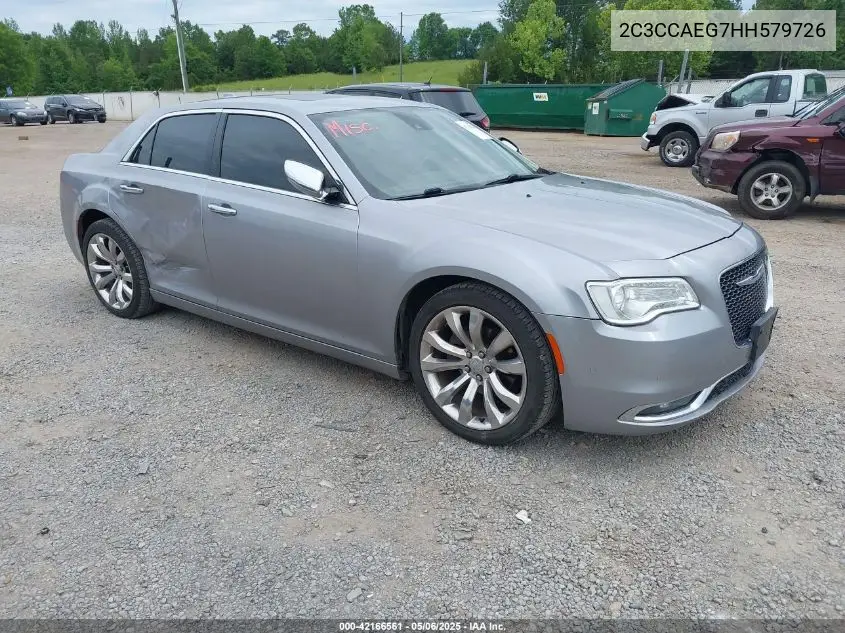 2017 Chrysler 300C VIN: 2C3CCAEG7HH579726 Lot: 42166561