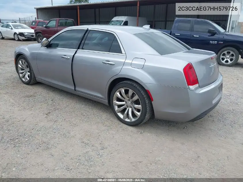 2017 Chrysler 300C VIN: 2C3CCAEG7HH579726 Lot: 42166561