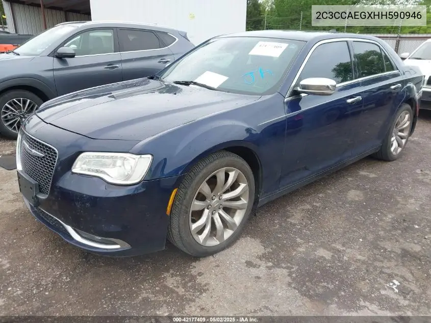 2017 Chrysler 300C VIN: 2C3CCAEGXHH590946 Lot: 42177409