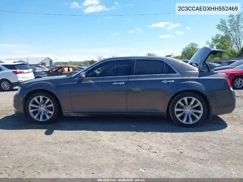 2017 Chrysler 300C VIN: 2C3CCAEGXHH552469 Lot: 42221102