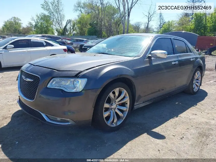 2017 Chrysler 300C VIN: 2C3CCAEGXHH552469 Lot: 42221102