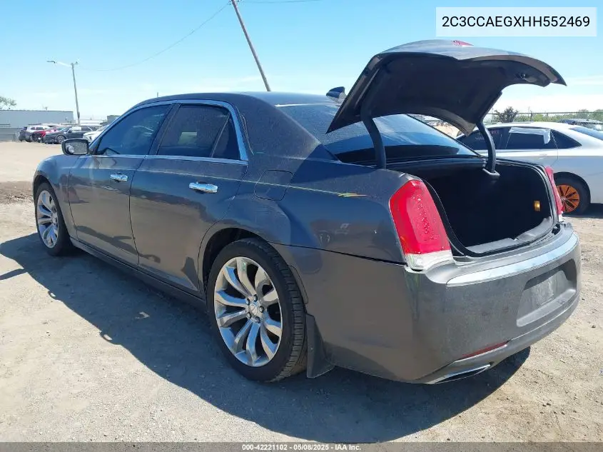 2017 Chrysler 300C VIN: 2C3CCAEGXHH552469 Lot: 42221102