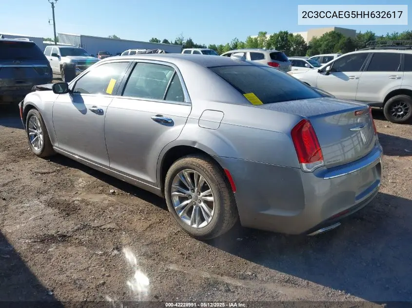 2017 Chrysler 300C VIN: 2C3CCAEG5HH632617 Lot: 42228991