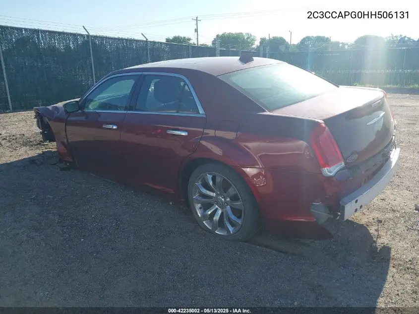 2017 Chrysler 300C Platinum VIN: 2C3CCAPG0HH506131 Lot: 42235002