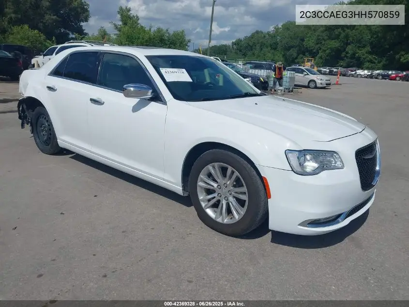 2017 Chrysler 300C VIN: 2C3CCAEG3HH570859 Lot: 42369328