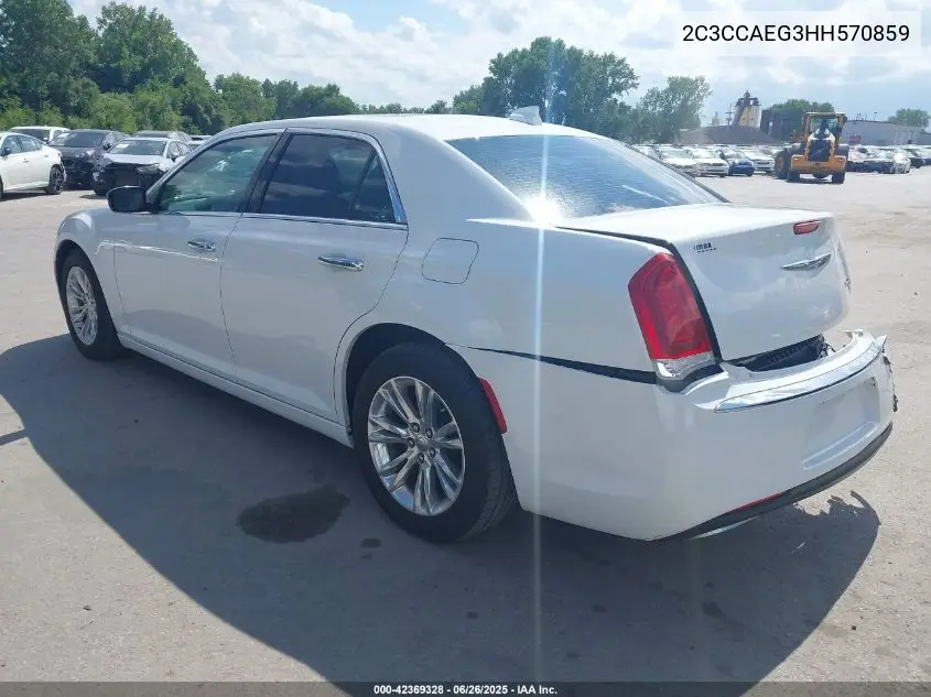 2017 Chrysler 300C VIN: 2C3CCAEG3HH570859 Lot: 42369328