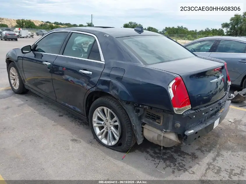 2017 Chrysler 300C VIN: 2C3CCAEG0HH608306 Lot: 42454413