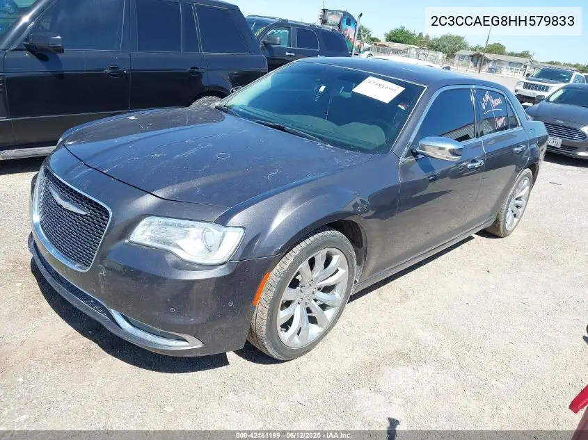 2017 Chrysler 300C VIN: 2C3CCAEG8HH579833 Lot: 42481199