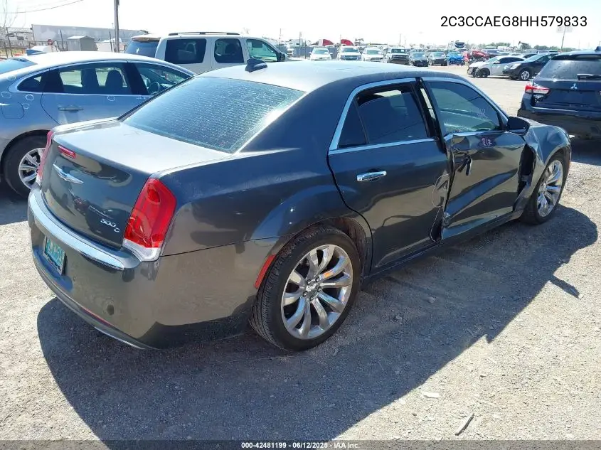2017 Chrysler 300C VIN: 2C3CCAEG8HH579833 Lot: 42481199