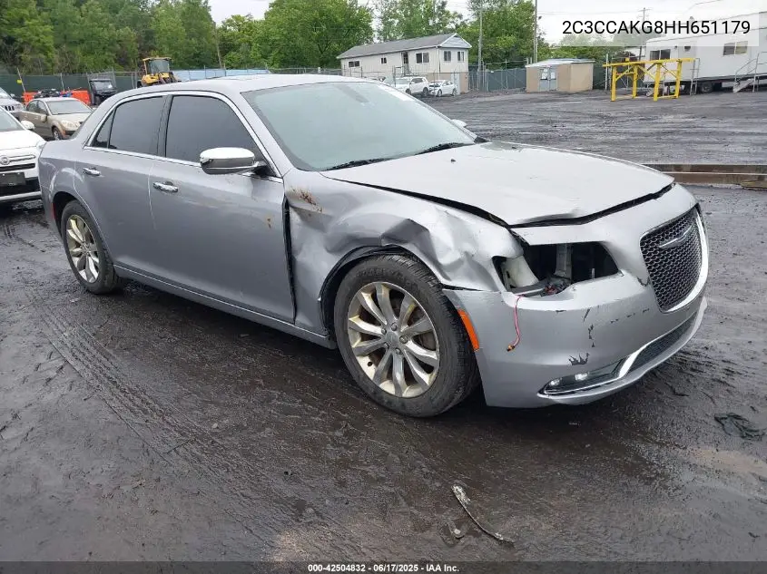 2017 Chrysler 300C Awd VIN: 2C3CCAKG8HH651179 Lot: 42504832