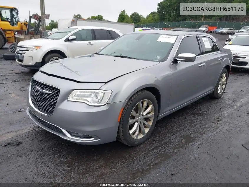 2017 Chrysler 300C Awd VIN: 2C3CCAKG8HH651179 Lot: 42504832