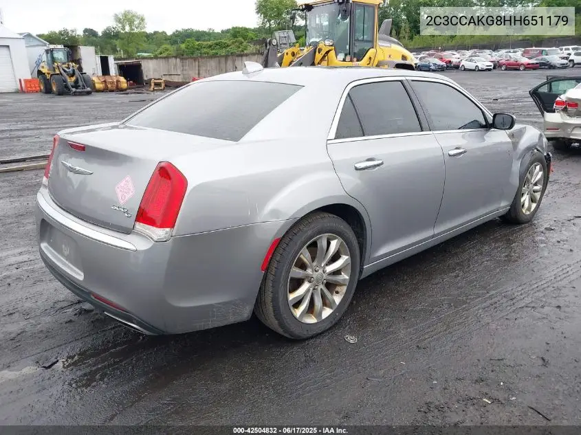 2017 Chrysler 300C Awd VIN: 2C3CCAKG8HH651179 Lot: 42504832