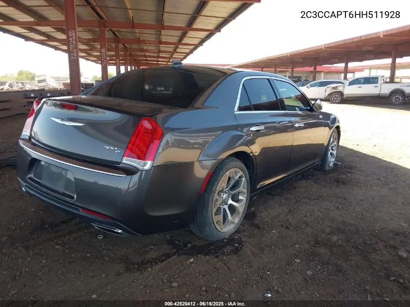 2017 Chrysler 300C Platinum VIN: 2C3CCAPT6HH511928 Lot: 42520412