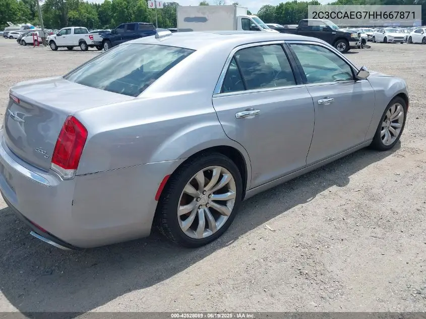 2017 Chrysler 300C VIN: 2C3CCAEG7HH667871 Lot: 42528089